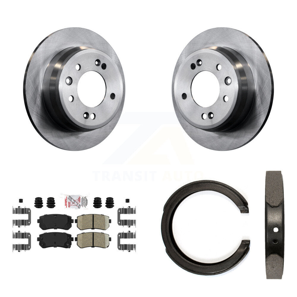 Kit de plaquettes en céramique et de chaussures de stationnement pour disques arrière, Rotors, pour Kia Sportage FW 2011 – 2016