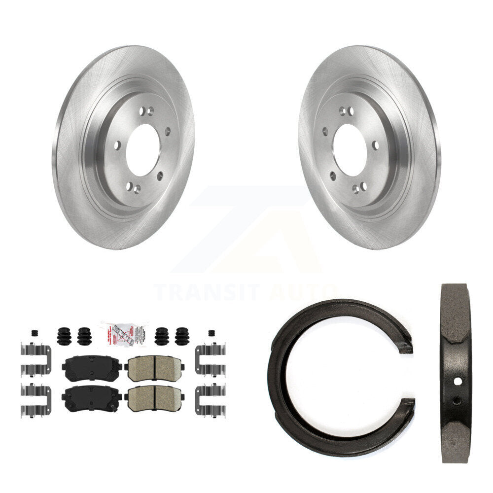 Kit de plaquettes en céramique et de freins de stationnement, Rotors à disque arrière, pour Kia Cadenza