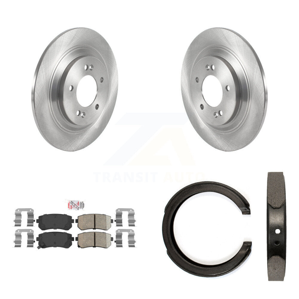 Kit de plaquettes en céramique et de freins de stationnement, Rotors à disque arrière, pour Kia Cadenza