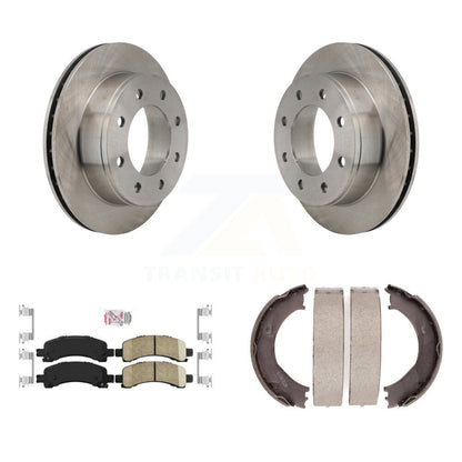 Kit de plaquettes en céramique et de chaussures de stationnement pour disques arrière, Rotors, pour Chevrolet Express 2500 GM