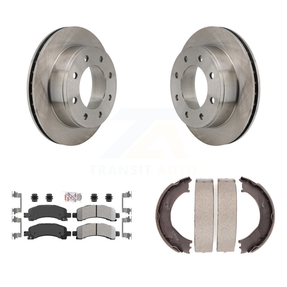 Kit de chaussures de stationnement avec disques semi-métalliques, Rotors à disque arrière, pour Chevrolet Express 250