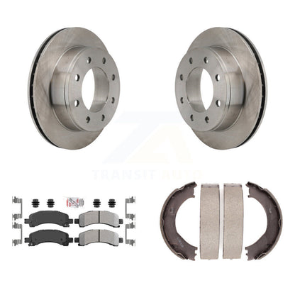 Kit de chaussures de stationnement avec disques semi-métalliques, Rotors à disque arrière, pour Chevrolet Express 250