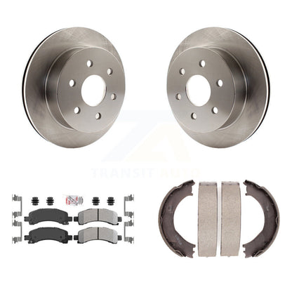 Kit de chaussures de stationnement avec disques semi-métalliques, Rotors à disque arrière, pour Chevrolet Express 250