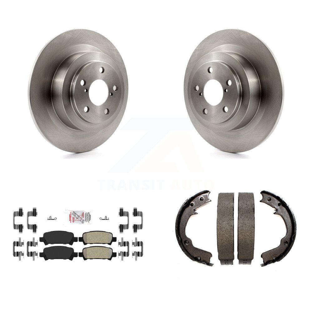 Kit de plaquettes semi-métalliques et de patins de stationnement pour disques arrière, pour Subaru Legac 2000