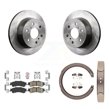Kit de plaquettes en céramique et de chaussures de stationnement pour disques arrière, Rotors, pour GMC Sierra 1500 Classic