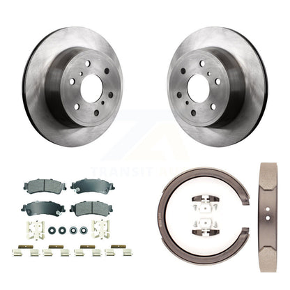 Kit de plaquettes semi-métalliques et de patins de frein de stationnement pour rotors de disque arrière K8A-108426