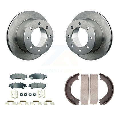 Kit de plaquettes semi-métalliques et de chaussures de stationnement pour disques arrière, pour GMC Sierra 350 2001