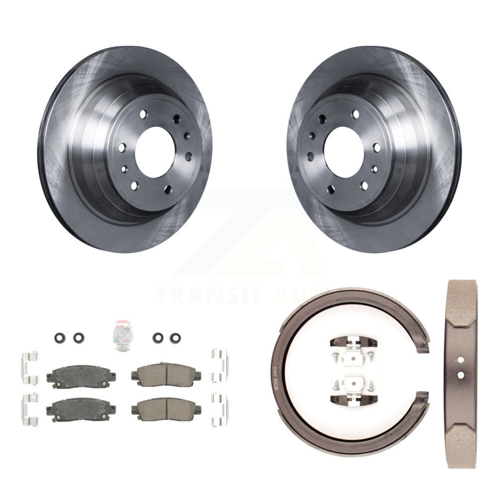 Kit de chaussures de stationnement avec plaquettes en céramique, Rotors à disque arrière, pour Chevrolet GMC Trailblazer X
