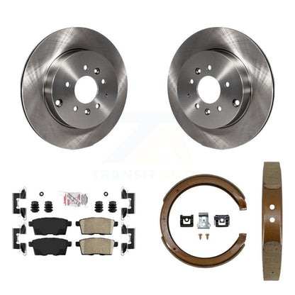 Kit de plaquettes en céramique et de freins de stationnement, Rotors à disque arrière, pour Mazda CX-2007 – 2012