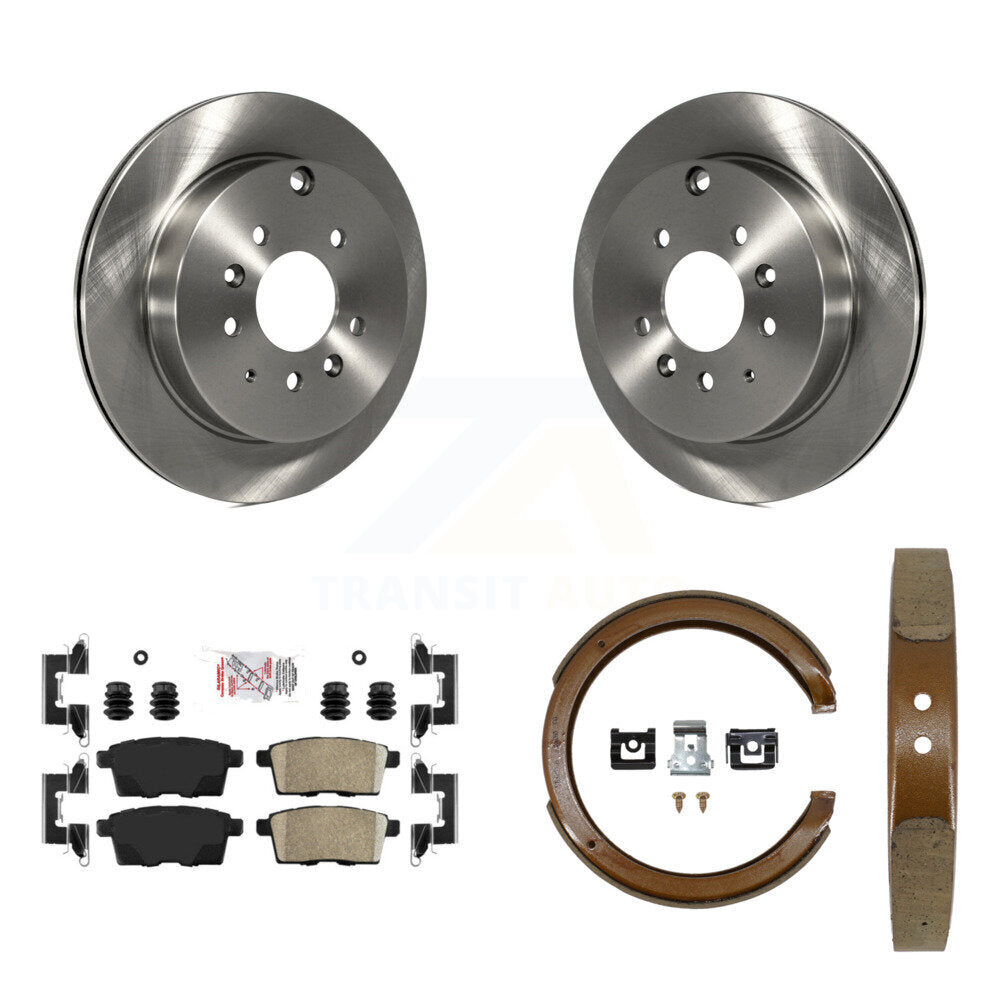 Kit de chaussures de stationnement avec plaquettes en céramique, Rotors à disque arrière, pour Ford Edge Mazda CX-7 Lincol