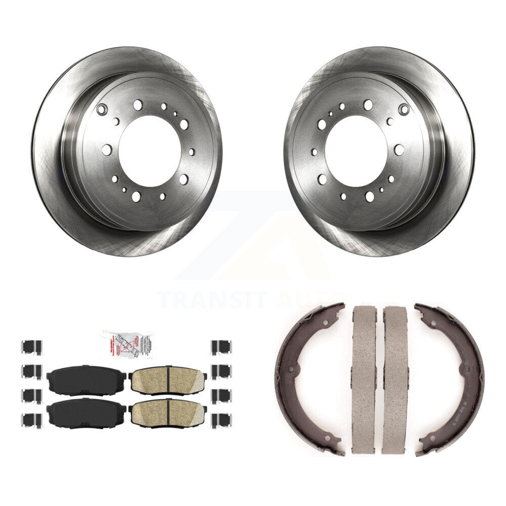 Kit de chaussures de stationnement avec plaquettes en céramique, Rotors à disque arrière, pour Toyota Tundra Sequoia Lexus
