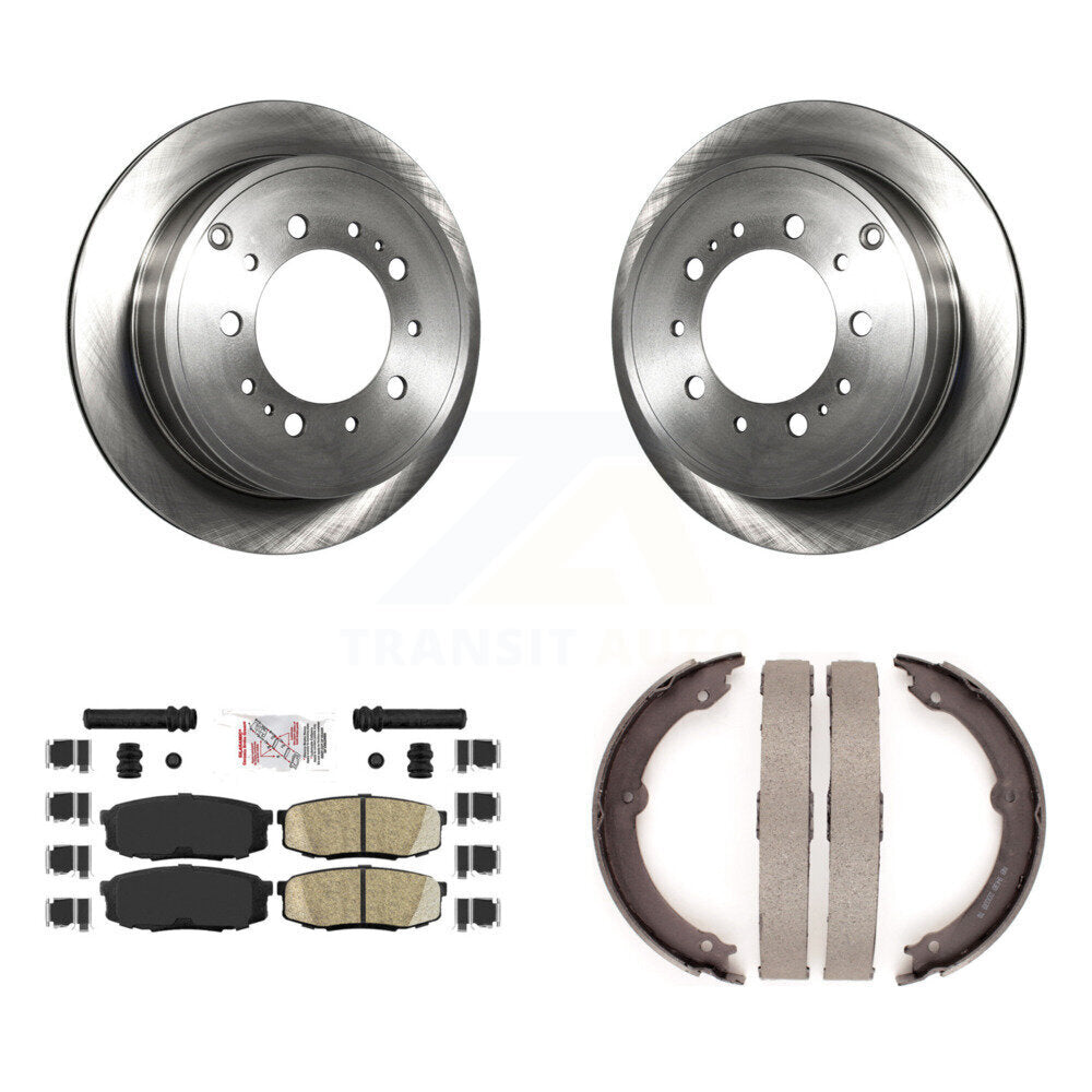 Kit de chaussures de stationnement avec plaquettes en céramique, Rotors à disque arrière, pour Toyota Tundra Sequoia Lexus