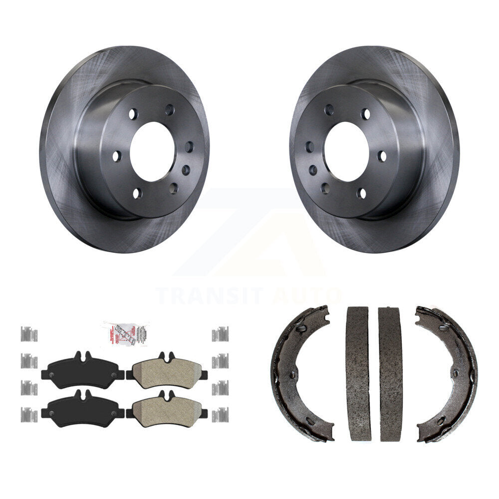 Kit de plaquettes semi-métalliques et de chaussures de stationnement pour rotors de disque arrière, pour Sprinter 2500 Dodge