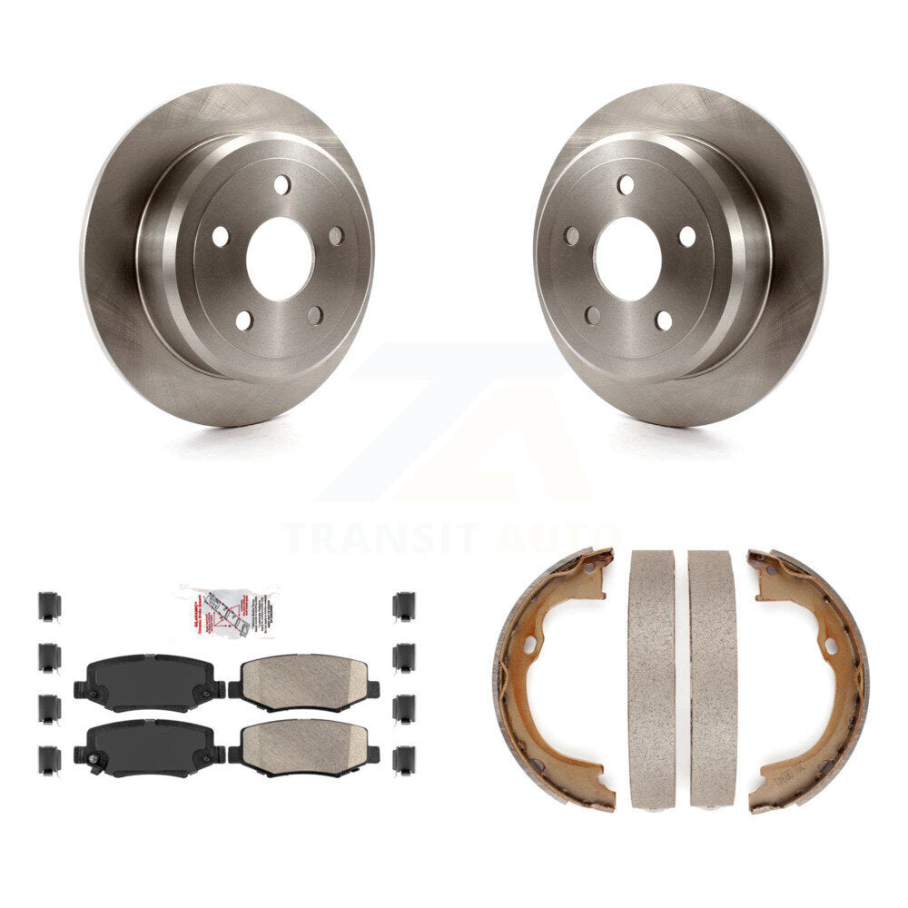 Kit de plaquettes en céramique et de freins de stationnement, Rotors à disque arrière, pour Jeep Wrangler JK
