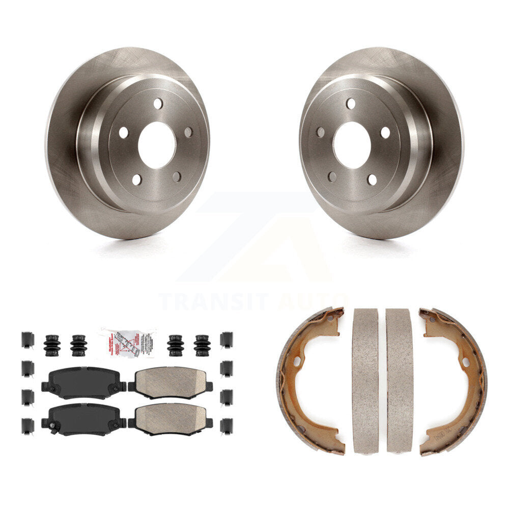 Kit de plaquettes en céramique et de freins de stationnement, Rotors à disque arrière, pour Jeep Wrangler JK