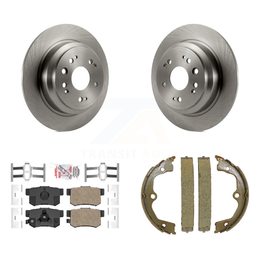 Kit de chaussures de frein de stationnement, Rotors à disque arrière, plaquettes en céramique, pour Honda Accord Crosstou