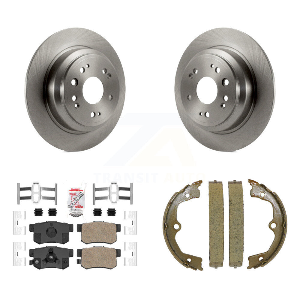 Kit de chaussures de frein de stationnement, Rotors à disque arrière, plaquettes en céramique, pour Honda Accord Crosstou