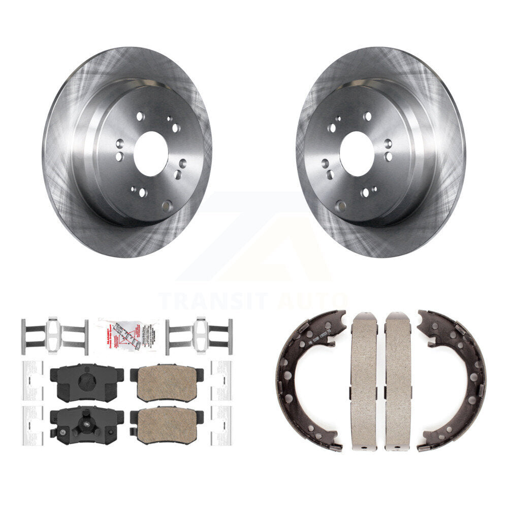 Kit de plaquettes en céramique et de freins de stationnement, Rotors à disque arrière, pour Honda CR-V Acura RD