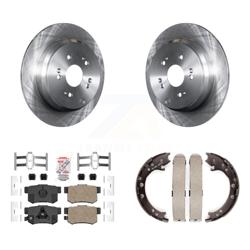 Kit de plaquettes en céramique et de freins de stationnement, Rotors à disque arrière, pour Honda CR-V Acura RD