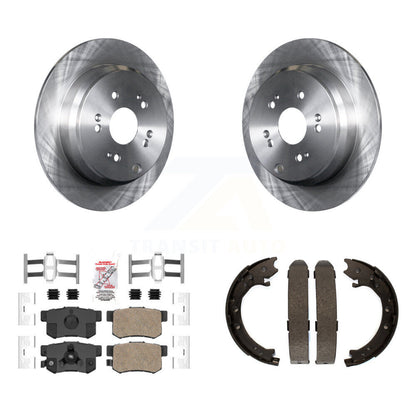 Kit de plaquettes en céramique et de freins de stationnement, Rotors à disque arrière, pour Honda CR-2005 – 2006