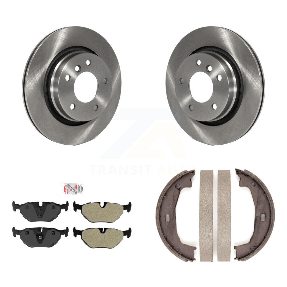 Kit de plaquettes semi-métalliques et de chaussures de stationnement, Rotors à disque arrière, pour BMW 325i 325Ci 323C