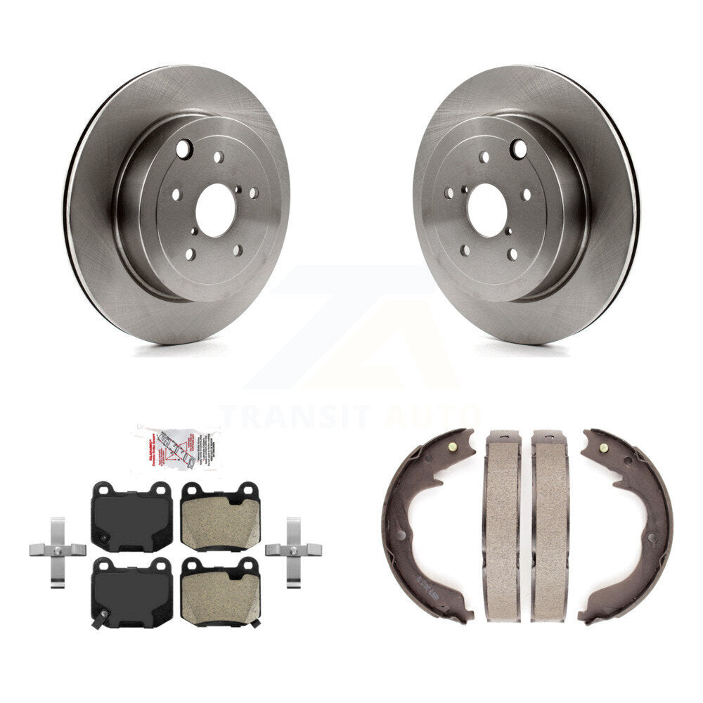 Kit de plaquettes semi-métalliques et de freins de stationnement pour rotors de disque arrière, pour Subaru Imprez