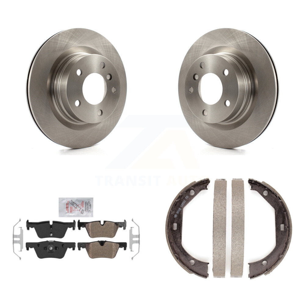 Kit de plaquettes semi-métalliques et de patins de frein de stationnement pour rotors de disque arrière, pour BMW 328i