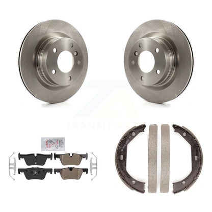 Kit de plaquettes semi-métalliques et de patins de frein de stationnement pour rotors de disque arrière, pour BMW 328i