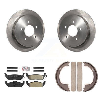 Kit de plaquettes semi-métalliques et de patins de frein de stationnement pour rotors de disque arrière, pour Ford F-150