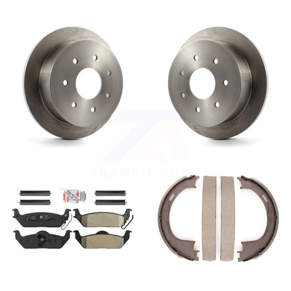 Kit de plaquettes semi-métalliques et de patins de frein de stationnement pour rotors de disque arrière, pour Ford F-150