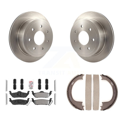 Kit de chaussures de stationnement à plaquettes semi-métalliques, Rotors à disque arrière, pour Ford F-150 Lincoln LT