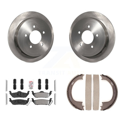 Kit de plaquettes semi-métalliques et de patins de frein de stationnement pour rotors de disque arrière, pour Ford F-150