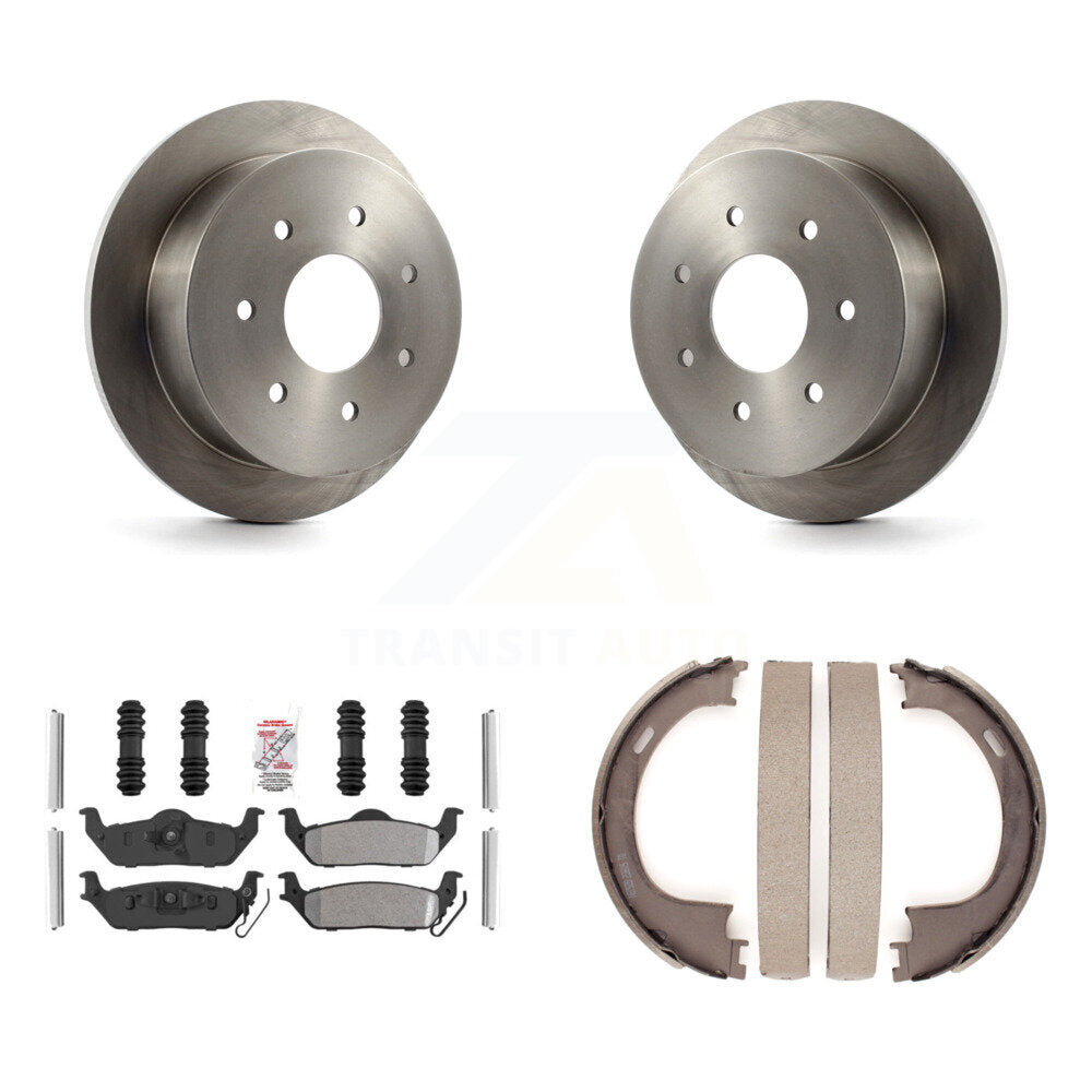 Kit de plaquettes semi-métalliques et de patins de frein de stationnement pour rotors de disque arrière, pour Ford F-150