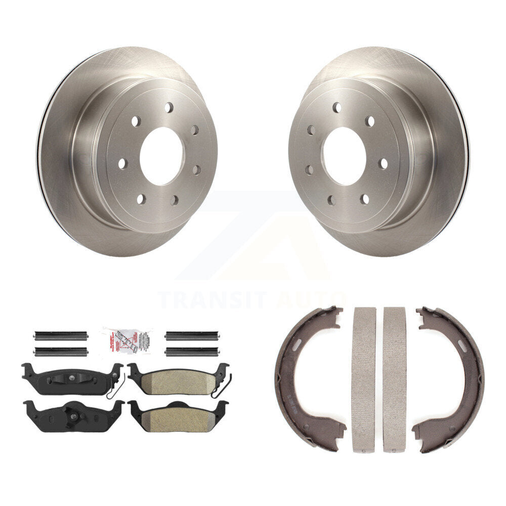 Kit de plaquettes semi-métalliques et de patins de frein de stationnement pour rotors de disque arrière, pour Ford F-150