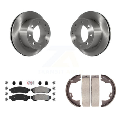 Kit de chaussures de stationnement avec plaquettes semi-métalliques, Rotors à disque arrière, pour Ford F-250 Super Duty