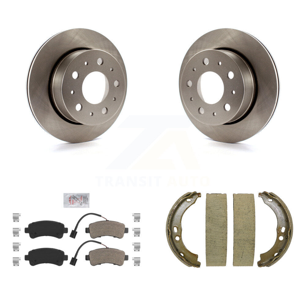 Kit de plaquettes semi-métalliques et de chaussures de stationnement pour disques arrière, Rotors, pour Ram ProMaster 250