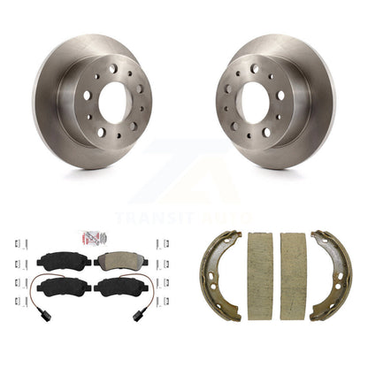 Kit de plaquettes semi-métalliques et de chaussures de stationnement pour disques arrière, Rotors, pour Ram ProMaster 250