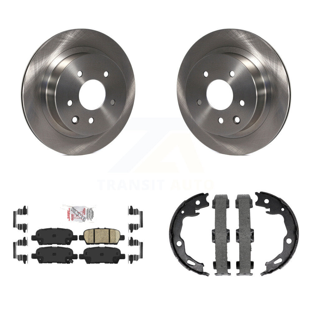 Kit de plaquettes en céramique et de chaussures de stationnement, Rotors à disque arrière, pour Nissan Rogue Sport Qashqa