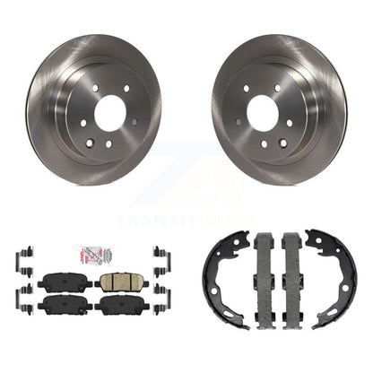 Kit de plaquettes en céramique et de chaussures de stationnement, Rotors à disque arrière, pour Nissan Rogue Sport Qashqa