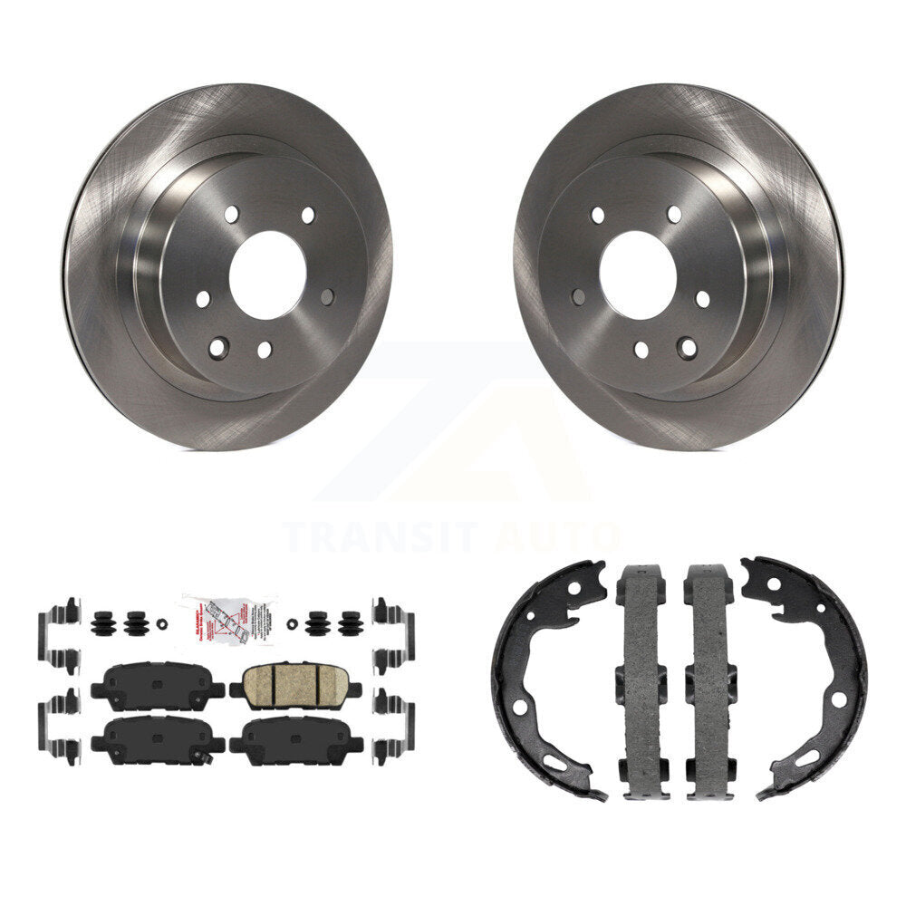 Kit de plaquettes en céramique et de chaussures de stationnement, Rotors à disque arrière, pour Nissan Rogue Sport Qashqa