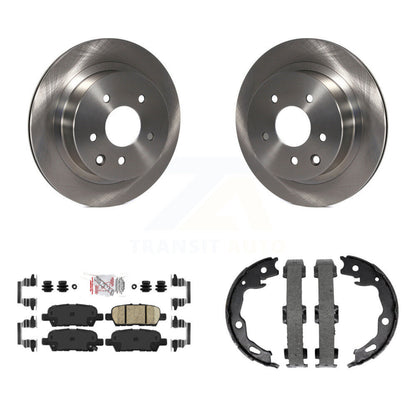 Kit de plaquettes en céramique et de chaussures de stationnement, Rotors à disque arrière, pour Nissan Rogue Sport Qashqa