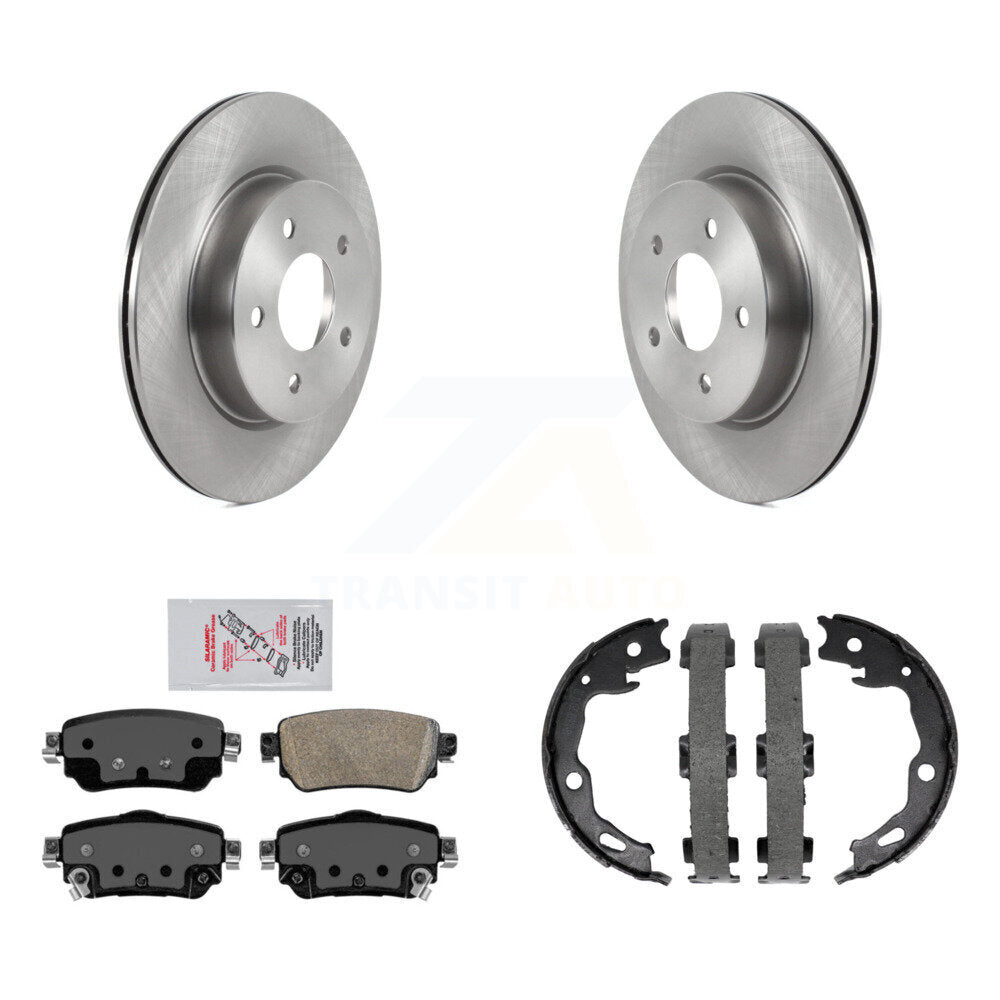 Kit de plaquettes en céramique et de chaussures de stationnement, Rotors à disque arrière, pour Nissan Rogue Sport Qashqa