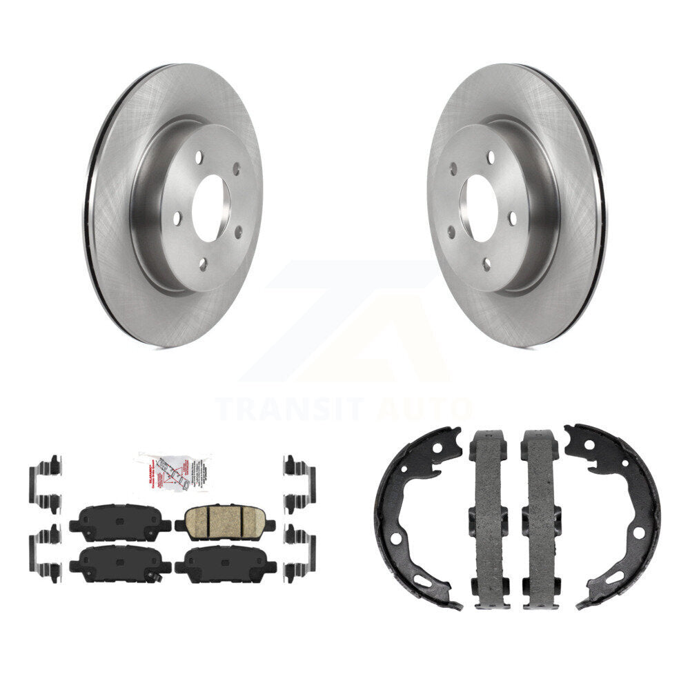 Kit de plaquettes en céramique et de chaussures de stationnement, Rotors à disque arrière, pour Nissan Qashqai Rogue Spor