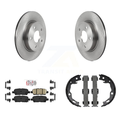 Kit de plaquettes en céramique et de chaussures de stationnement, Rotors à disque arrière, pour Nissan Qashqai Rogue Spor