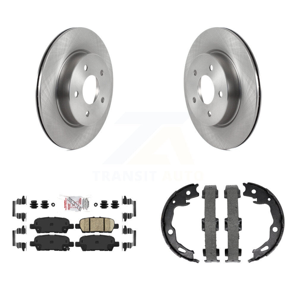 Kit de plaquettes en céramique et de chaussures de stationnement, Rotors à disque arrière, pour Nissan Qashqai Rogue Spor