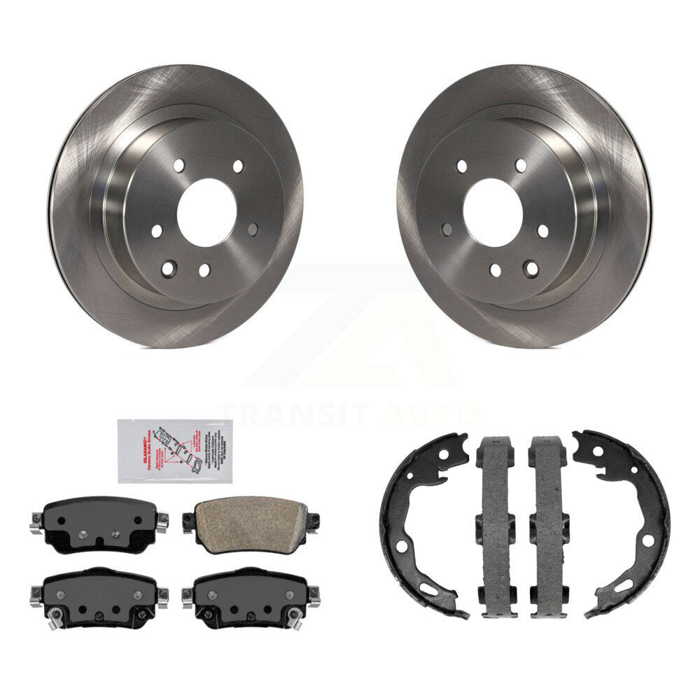 Kit de plaquettes en céramique et de chaussures de stationnement pour rotors de disque arrière, pour Nissan Rogue Sport S 2019