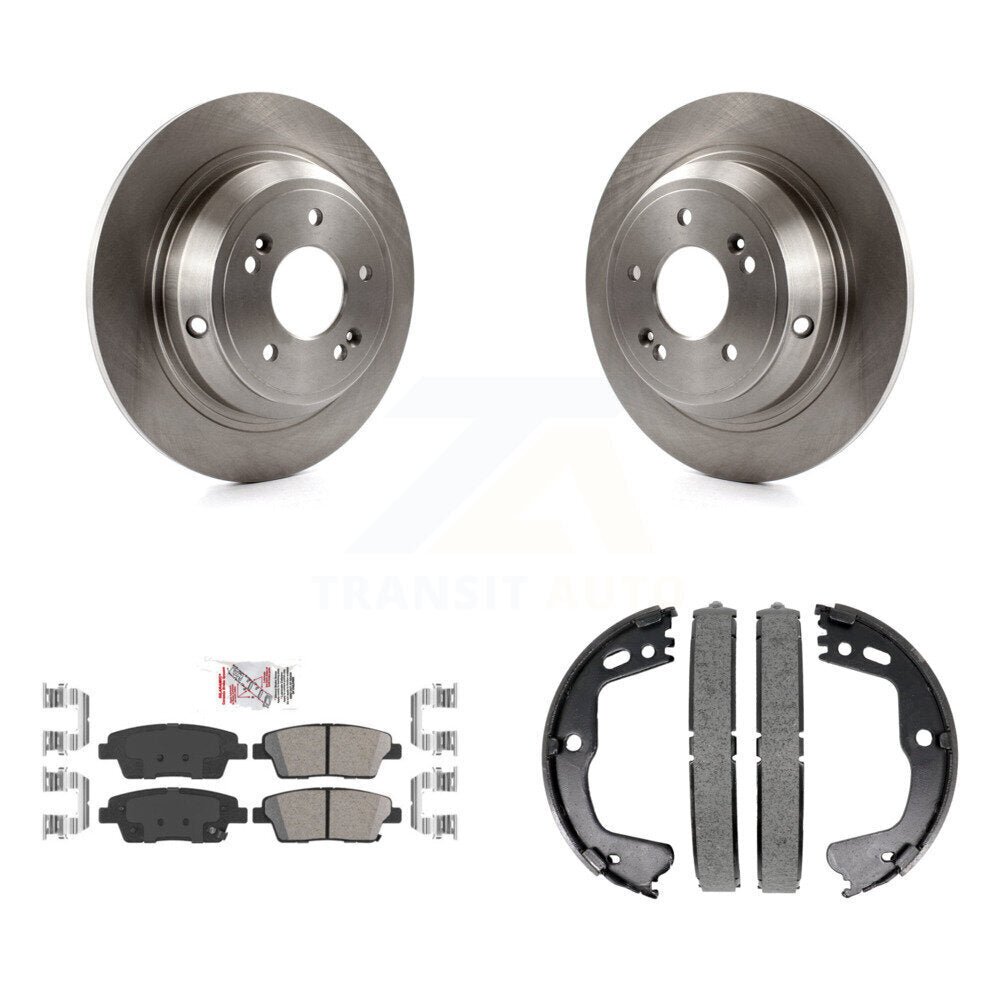 Kit de plaquettes en céramique et de freins de stationnement, Rotors à disque arrière, pour Hyundai Genesis G80