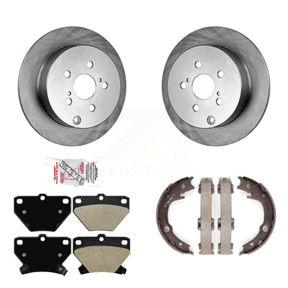 Kit de chaussures de stationnement à plaquettes semi-métalliques, Rotors à disque arrière, pour Toyota Matrix Corolla