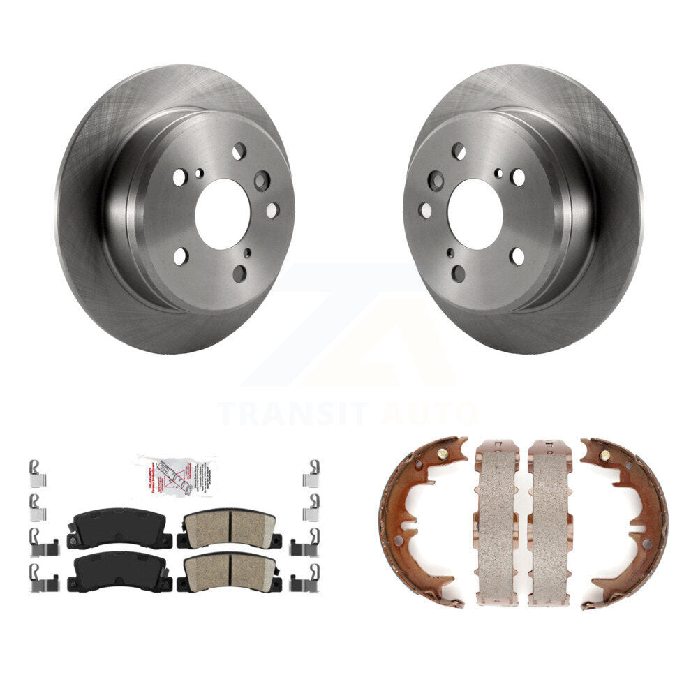 Kit de plaquettes en céramique et de chaussures de stationnement, Rotors à disque arrière, pour Toyota Camry Solara Lexus