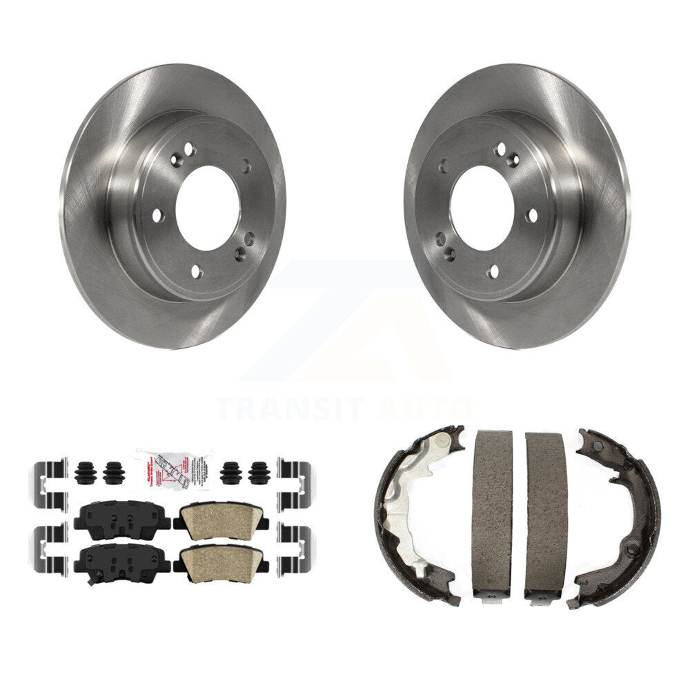 Kit de plaquettes en céramique et de freins de stationnement, Rotors à disque arrière, pour Kia Forte Koup 2014